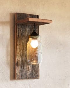 como hacer lámparas de madera artesananes