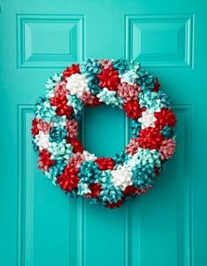 como hacer coronas de navidad