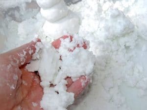 Como hacer nieve artificial