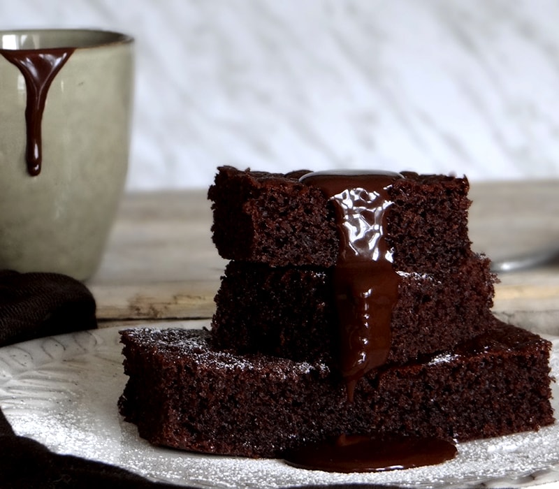 brownie de chocolate esponjoso
