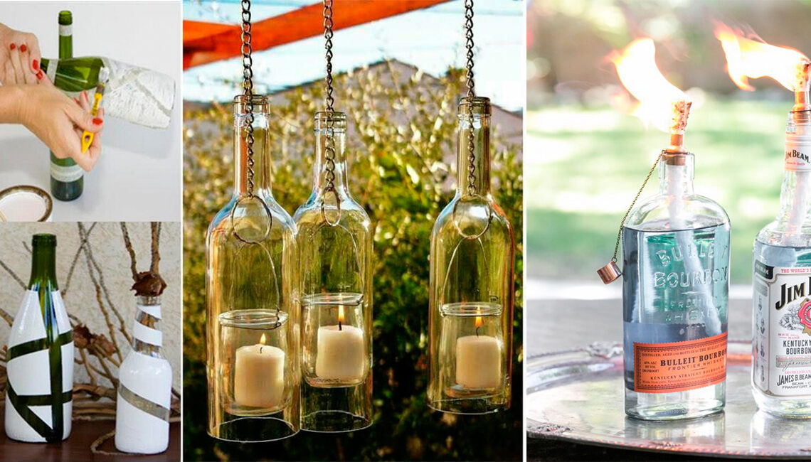 Ideas para reciclar botellas de cristal o vidrio