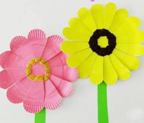 Manualidades fáciles para niños flores