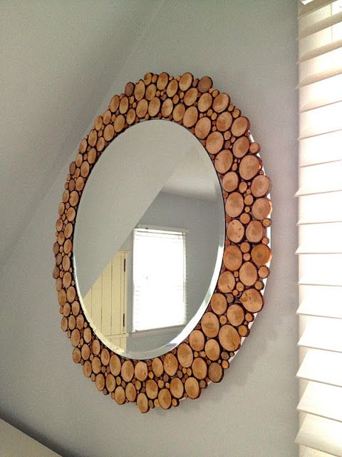 Ideas de espejos DIY con madera