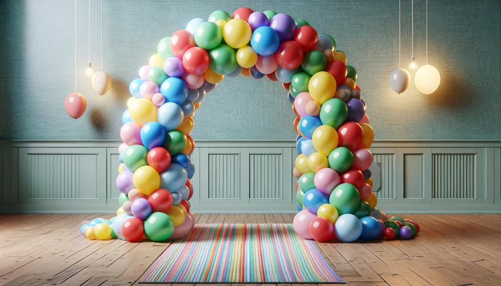 arco de globos de colores