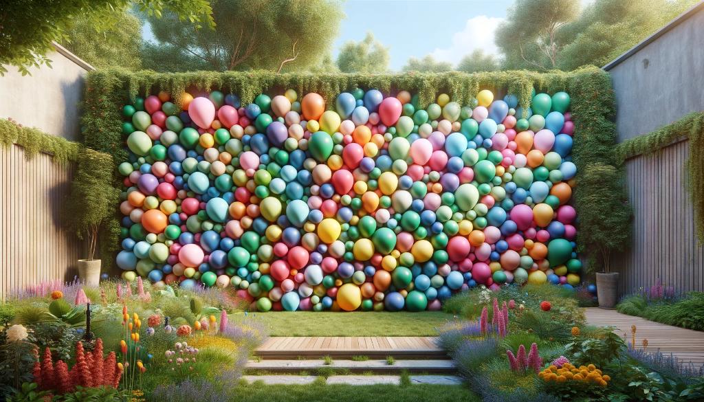 jardin con globos