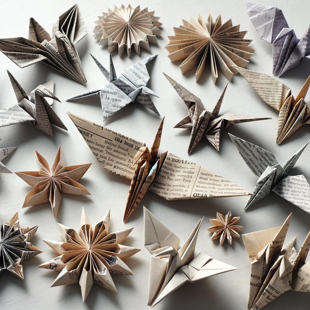 origami de periodico