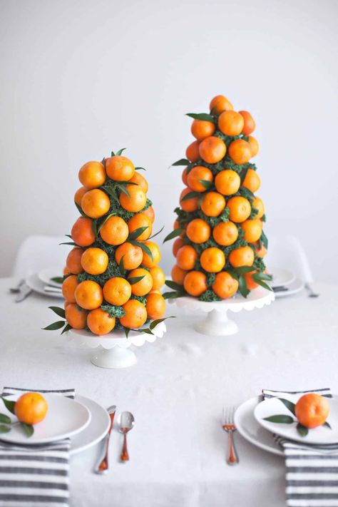 centro de mesa mandarinas
